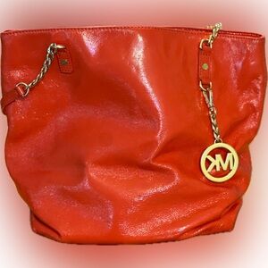 Orange Michael Kors purse